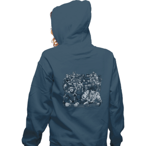 Shirts Zippered Hoodies, Unisex / Small / Indigo Blue Fun With Old Friends