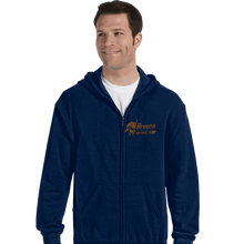 Load image into Gallery viewer, Sold_Out_Shirts Zippered Hoodies, Unisex / Small / Navy Giga Watts Garage
