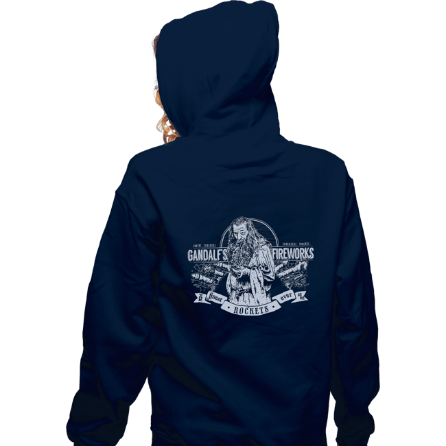 Secret_Shirts Zippered Hoodies, Unisex / Small / Navy Gandalf's Fireworks