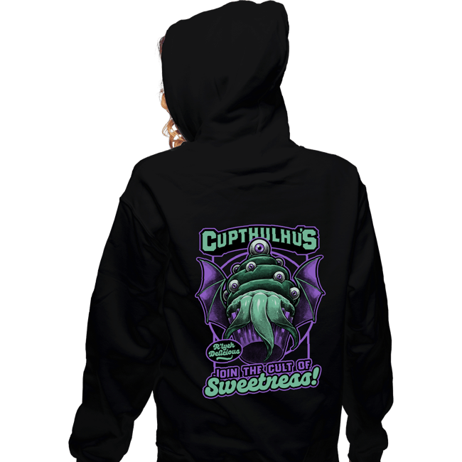 Secret_Shirts Zippered Hoodies, Unisex / Small / Black Cupcake Cthulhu