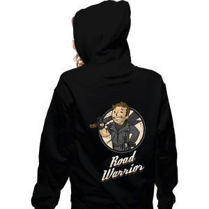 Shirts Zippered Hoodies, Unisex / Small / Black Road Warrior