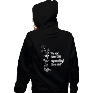 Secret_Shirts Zippered Hoodies, Unisex / Small / Black Oh Wow