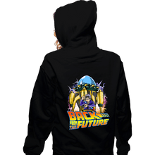 Load image into Gallery viewer, Daily_Deal_Shirts Zippered Hoodies, Unisex / Small / Black Back From The Future
