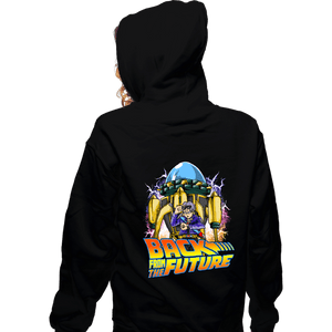 Daily_Deal_Shirts Zippered Hoodies, Unisex / Small / Black Back From The Future
