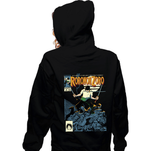 Daily_Deal_Shirts Zippered Hoodies, Unisex / Small / Black Pirate Hunter