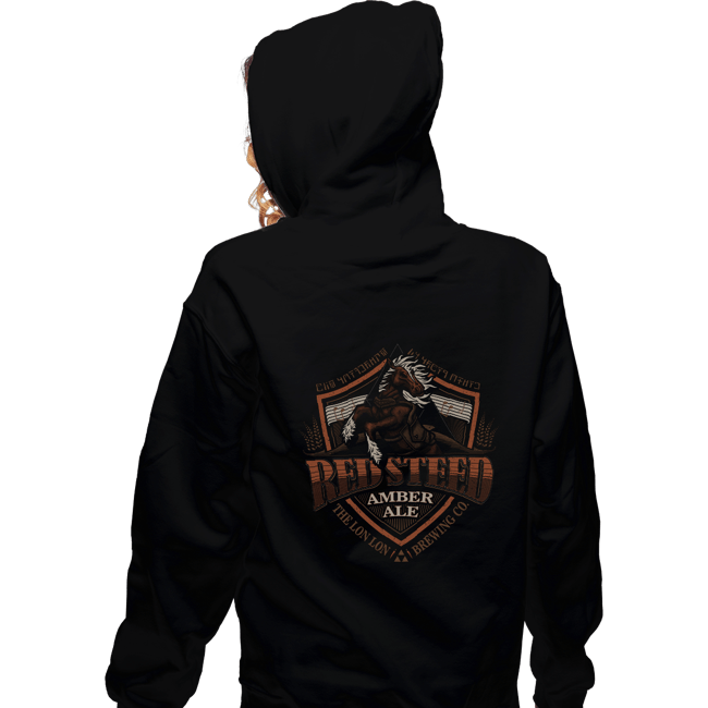 Shirts Zippered Hoodies, Unisex / Small / Black Red Steed Amber Ale
