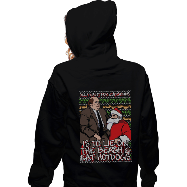 Shirts Zippered Hoodies, Unisex / Small / Black Santa's Lap