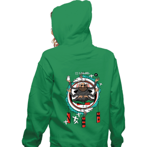 Shirts Zippered Hoodies, Unisex / Small / Irish Green Bathhouse Crest