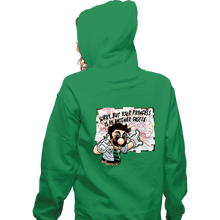 Load image into Gallery viewer, Secret_Shirts Zippered Hoodies, Unisex / Small / Irish Green Pepe Luigi!

