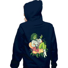 Load image into Gallery viewer, Daily_Deal_Shirts Zippered Hoodies, Unisex / Small / Navy Do You Love Me?
