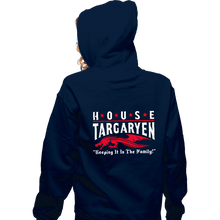 Load image into Gallery viewer, Daily_Deal_Shirts Zippered Hoodies, Unisex / Small / Navy House Targaryen
