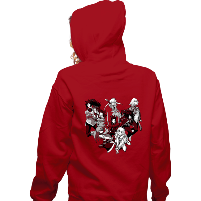 Daily_Deal_Shirts Zippered Hoodies, Unisex / Small / Red Symphonia
