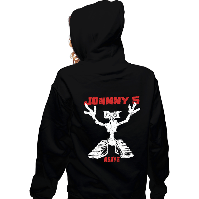 Daily_Deal_Shirts Zippered Hoodies, Unisex / Small / Black Alive
