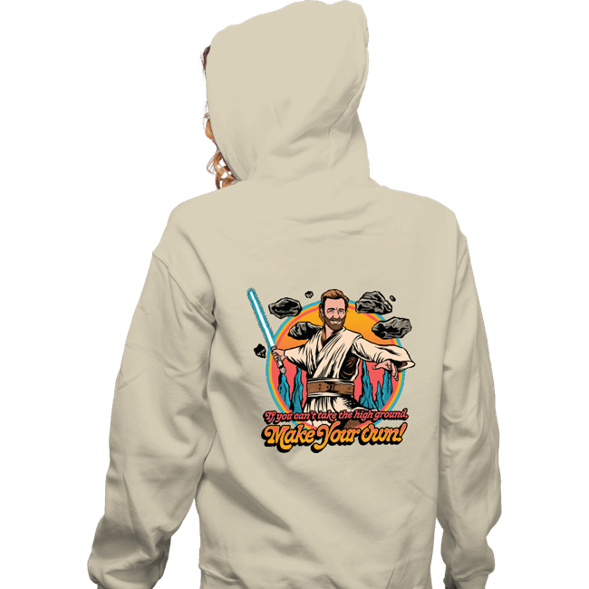 Daily_Deal_Shirts Zippered Hoodies, Unisex / Small / White Take The High Ground