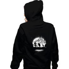 Load image into Gallery viewer, Shirts Zippered Hoodies, Unisex / Small / Black Moonlight Teddies
