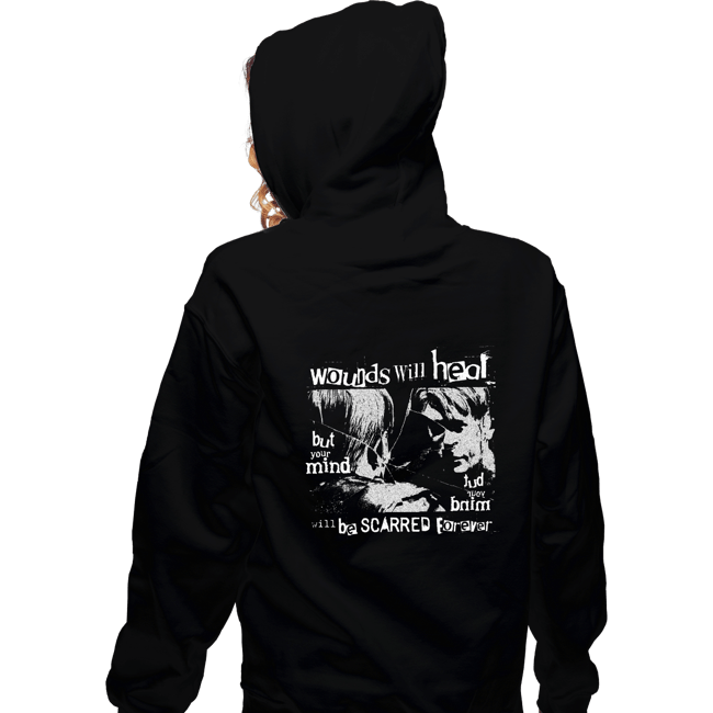 Secret_Shirts Zippered Hoodies, Unisex / Small / Black Wounds Will Heal
