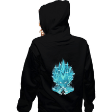 Load image into Gallery viewer, Shirts Zippered Hoodies, Unisex / Small / Black Super Saiyan Blue
