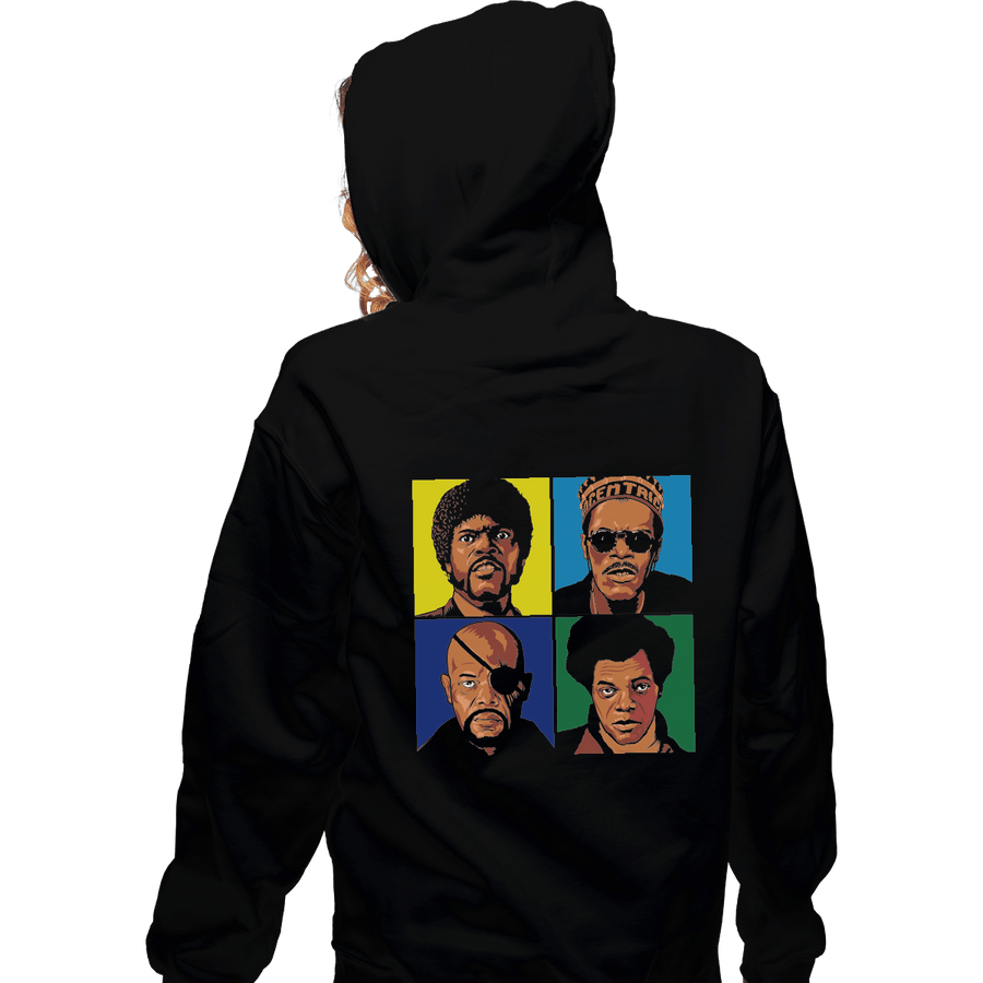 Shirts Pullover Hoodies, Unisex / Small / Black Pop Sam Jackson