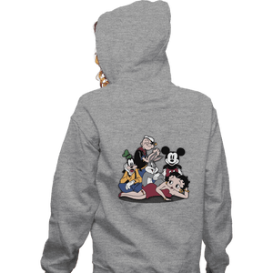 Daily_Deal_Shirts Zippered Hoodies, Unisex / Small / Sports Grey The Vintage Club