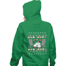 Load image into Gallery viewer, Shirts Zippered Hoodies, Unisex / Small / Irish Green Bongo Night
