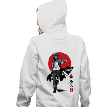 Load image into Gallery viewer, Daily_Deal_Shirts Zippered Hoodies, Unisex / Small / White Dabi Sumi-e
