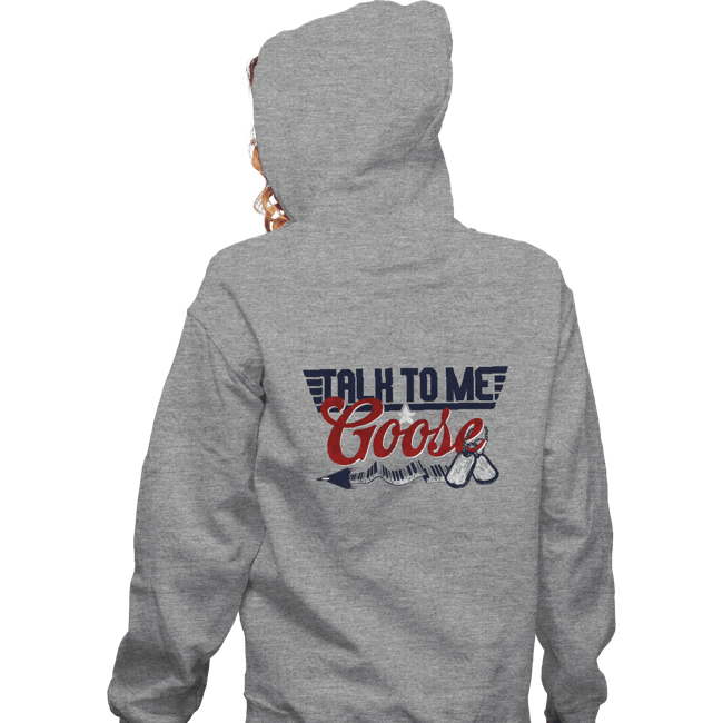 Daily_Deal_Shirts Zippered Hoodies, Unisex / Small / Sports Grey Top Goose