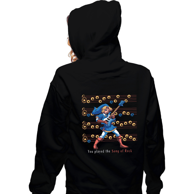 Shirts Zippered Hoodies, Unisex / Small / Black Song Of Rock