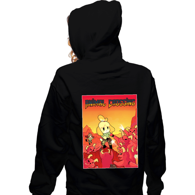 Secret_Shirts Zippered Hoodies, Unisex / Small / Black Doom Crossing!
