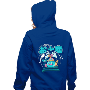 Shirts Zippered Hoodies, Unisex / Small / Royal Blue JRPG Souvenir Slimes