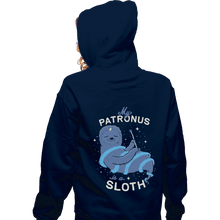 Load image into Gallery viewer, Shirts Zippered Hoodies, Unisex / Small / Navy Sloth Patronus
