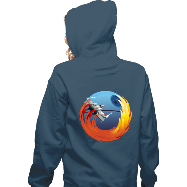 Shirts Zippered Hoodies, Unisex / Small / Indigo Blue Browsing No Moon