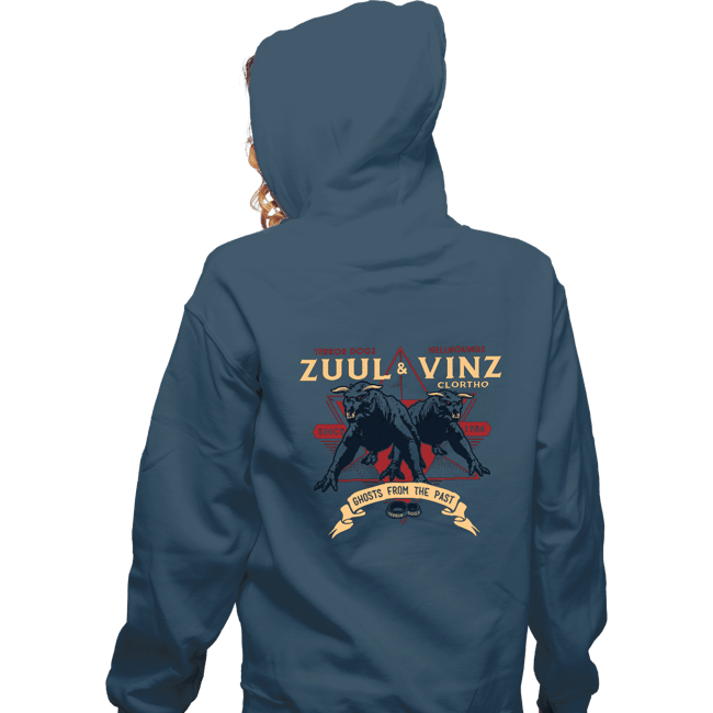 Daily_Deal_Shirts Zippered Hoodies, Unisex / Small / Indigo Blue Terror Dogs