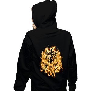 Shirts Zippered Hoodies, Unisex / Small / Black Golden SSj4