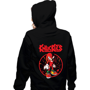 Daily_Deal_Shirts Zippered Hoodies, Unisex / Small / Black Knucklehead