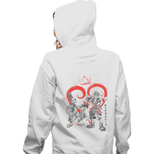 Load image into Gallery viewer, Shirts Zippered Hoodies, Unisex / Small / White Kingdom Sumi-e

