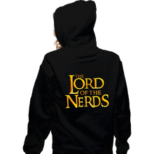 Load image into Gallery viewer, Daily_Deal_Shirts Zippered Hoodies, Unisex / Small / Black Lord Of The Nerds
