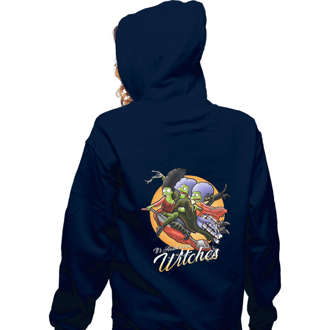 Daily_Deal_Shirts Zippered Hoodies, Unisex / Small / Navy Witches