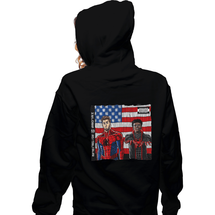 Shirts Zippered Hoodies, Unisex / Small / Black Spider-Verse