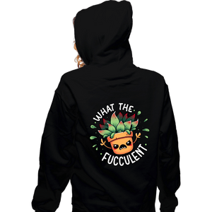 Daily_Deal_Shirts Zippered Hoodies, Unisex / Small / Black Raging Succulent