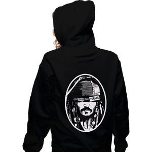 Daily_Deal_Shirts Zippered Hoodies, Unisex / Small / Black God Save The Pirate