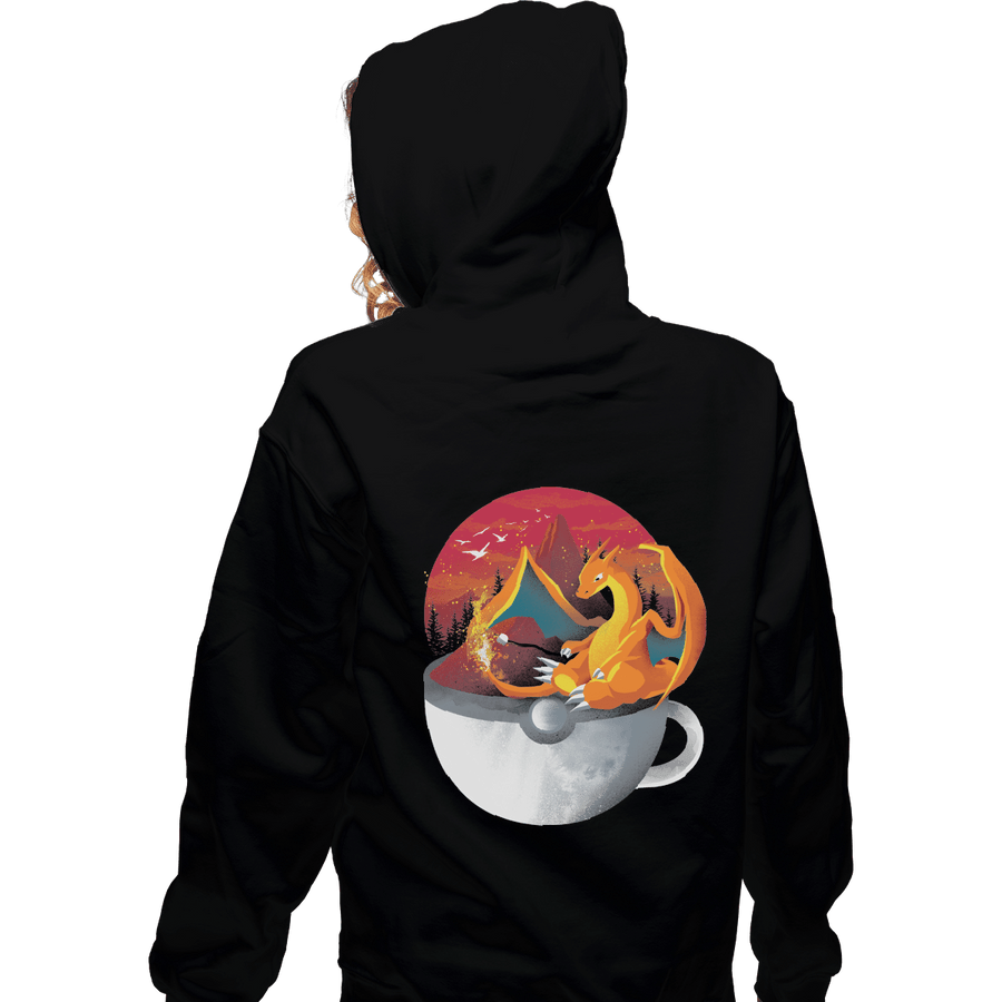 Shirts Zippered Hoodies, Unisex / Small / Black Cup Of Fire