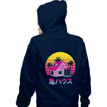 Load image into Gallery viewer, Shirts Zippered Hoodies, Unisex / Small / Navy Retro Kame House
