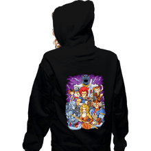 Load image into Gallery viewer, Daily_Deal_Shirts Zippered Hoodies, Unisex / Small / Black Hear The Roar
