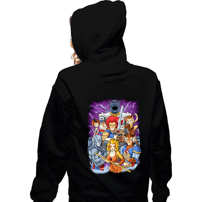 Daily_Deal_Shirts Zippered Hoodies, Unisex / Small / Black Hear The Roar