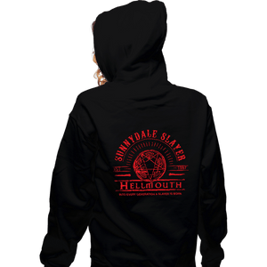 Secret_Shirts Zippered Hoodies, Unisex / Small / Black Sunnydale Slayer