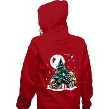 Load image into Gallery viewer, Daily_Deal_Shirts Zippered Hoodies, Unisex / Small / Red Galaxy Christmas
