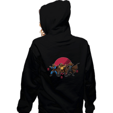 Load image into Gallery viewer, Shirts Zippered Hoodies, Unisex / Small / Black Three Straw Hats
