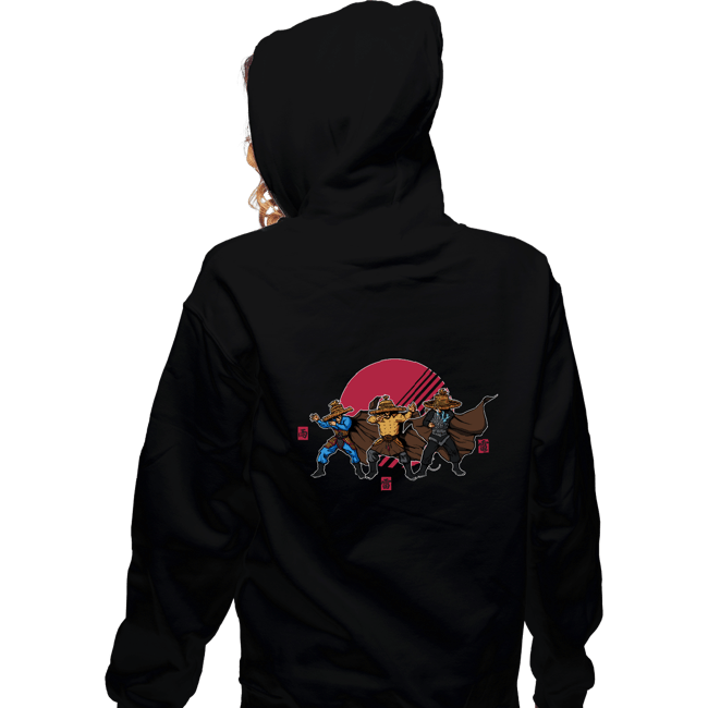 Shirts Zippered Hoodies, Unisex / Small / Black Three Straw Hats