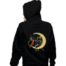 Load image into Gallery viewer, Shirts Zippered Hoodies, Unisex / Small / Black Moon Power
