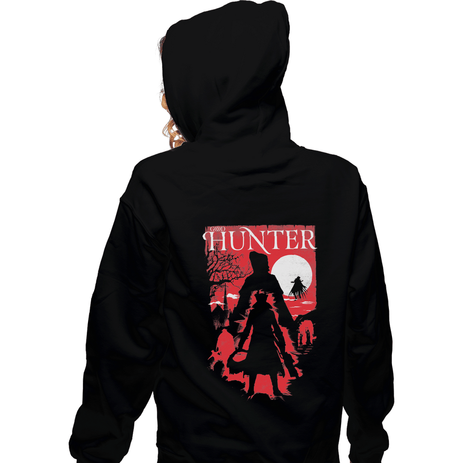 Shirts Zippered Hoodies, Unisex / Small / Black Good Hunter